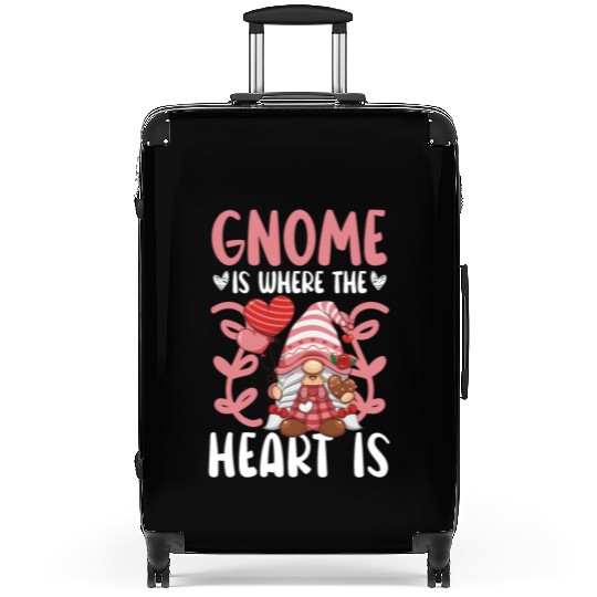Gnome Valentines Day Gardening Garden Gnome Lover Suitcases