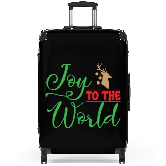 Joy to the world, Christmas design Suitcases
