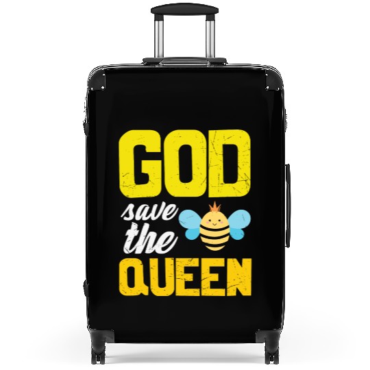 Earth Quote God Save The Queen Bee Suitcases