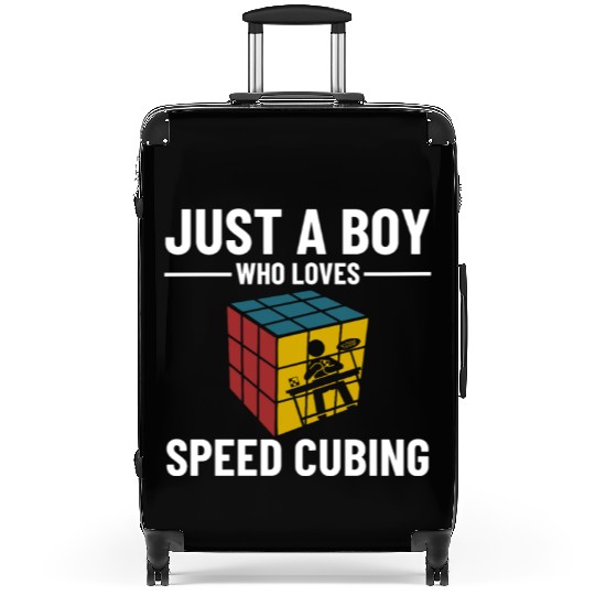 Just A Boy Who Loves Math & Speed Cubing Suitcases