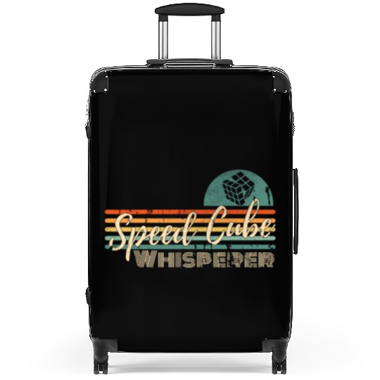 Speed Cube Whisperer Retro Funny Speed Cubing Suitcases
