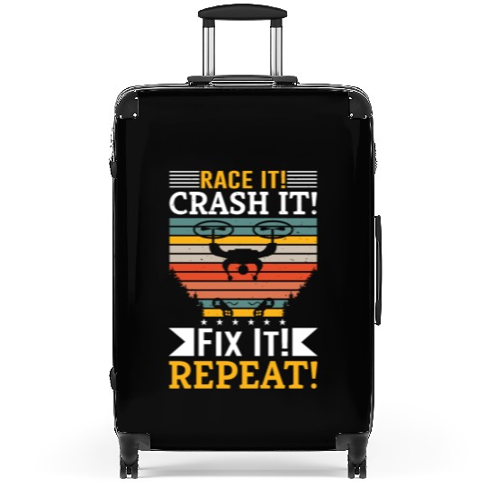 Race It Crash It Fix It Repeat Suitcases