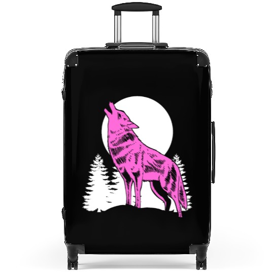 Mountain Wolf Furry Owner Gift Suitcases