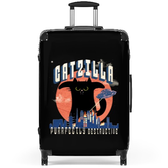 Catzilla king of cats,movie parody Suitcases