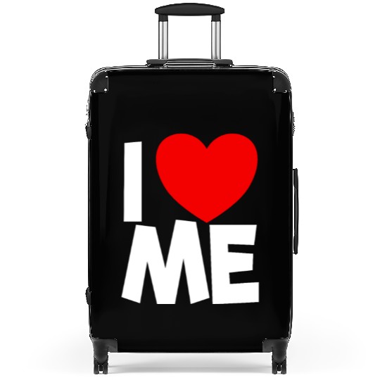 I Love Me Red Heart Self Love Affirmation Suitcases