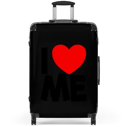 I Love Me Red Heart Self Love Affirmation Suitcases