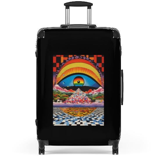 Suitcases: "Psychedelic Odyssey: Wearable Art for th
