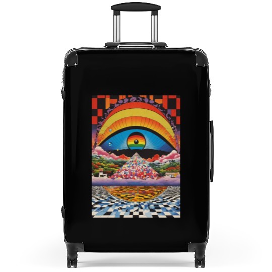 Suitcases: "Psychedelic Odyssey: Wearable Art for th