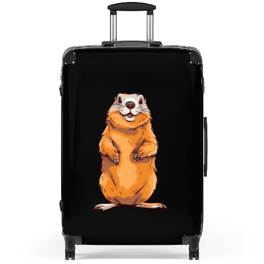 Groundhog Marmot for a Marmot lover groundhog fan Suitcases