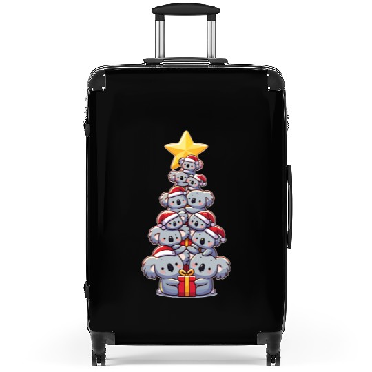 Koala Christmas Tree Merry Christmas Suitcases