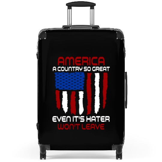 America A Country So Great US Patriotic Suitcases