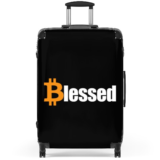 Blessed Bitcoin Crypto HODL BTC Blessed Bitcoinbit Suitcases