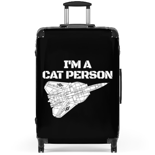 I'm Cat Person F14 Tomcat Fighter Jet Schematicf14 Suitcases