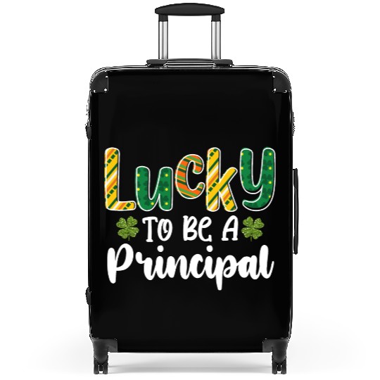 Lucky To Be A Principal School St Patrick's Day Suitcases