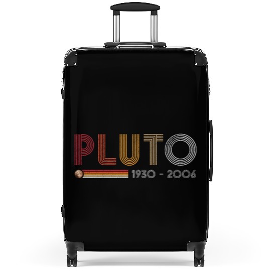 Pluto Never Forget Science and Astronomy Retro Suitcases