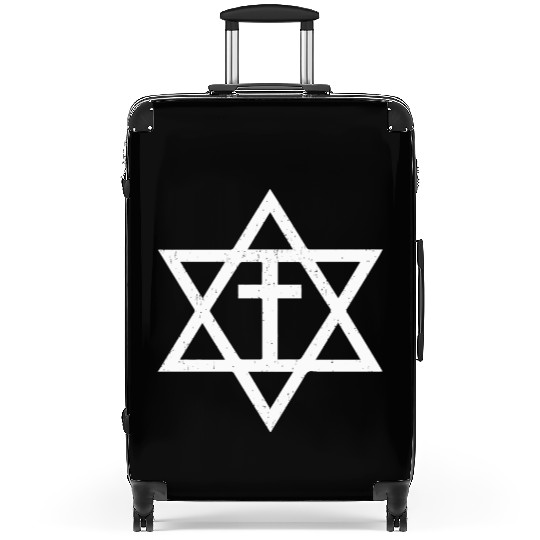 Messianic Cross Star of David Suitcases
