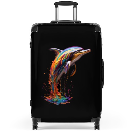 Rainbow Dolphin Suitcases