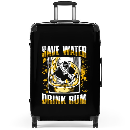 Save water drink rum | pub crawl drinking Suitcases