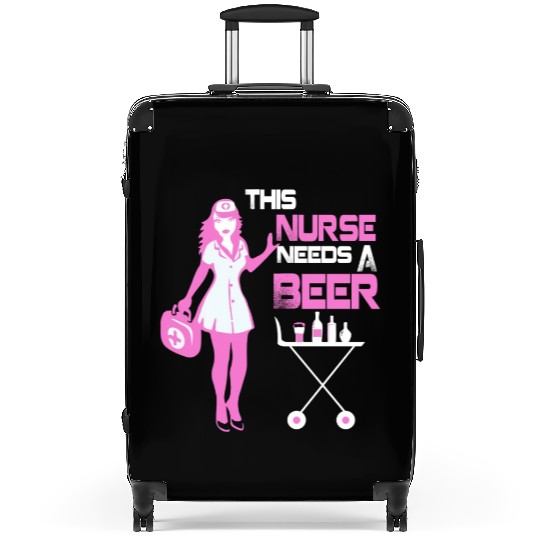 This Nurse Needs A Beer V2 Suitcases