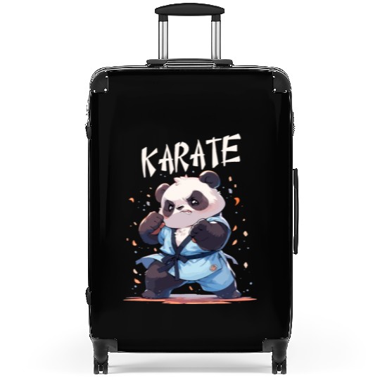 Funny Japanese Karate Panda Kawaii Karateka Suitcases