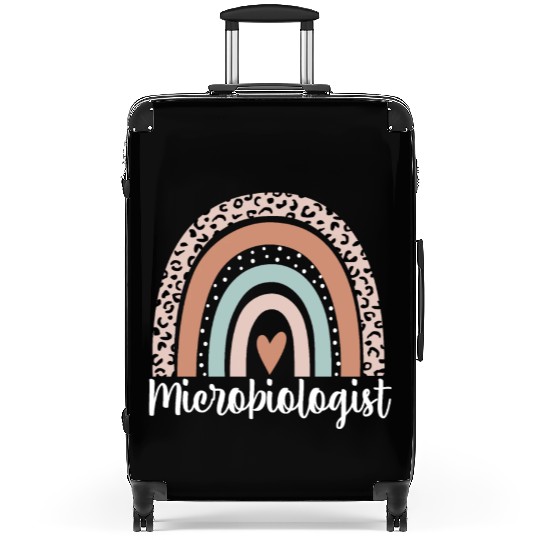 Microbiologist Rainbow Leopard Funny Suitcases