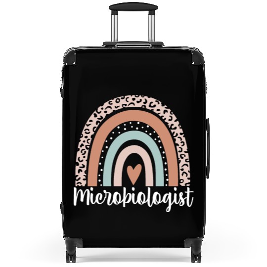 Microbiologist Rainbow Leopard Funny Suitcases