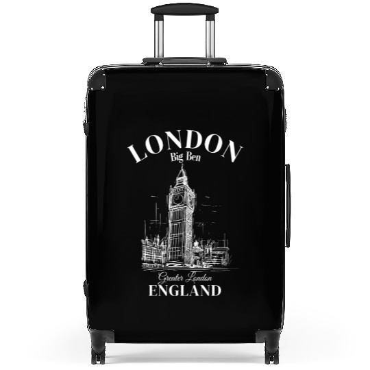 London Big Ben England Suitcases