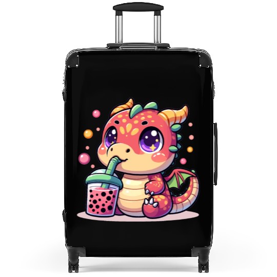 Boba Tea Dragon Kawaii Suitcases