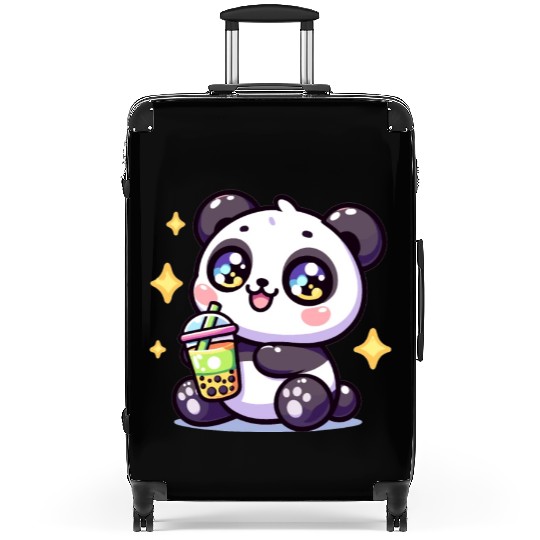 Panda Bubble Tea Boba Kawaii Suitcases
