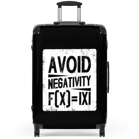 Avoid Negativity Absolute Value Equation Vintage Suitcases