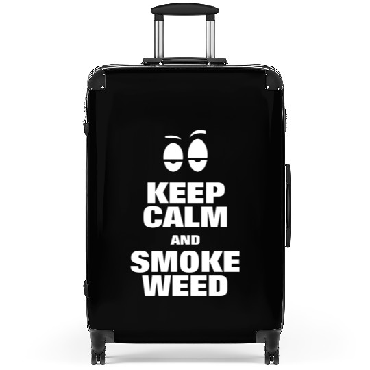 KEEP CALM AND SMOKE WEED Suitcases