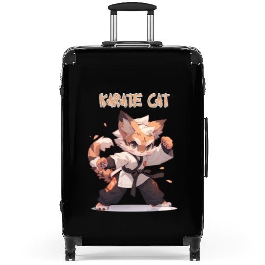 Funny Karate Cat MMA Kawaii Martial Arts Suitcases