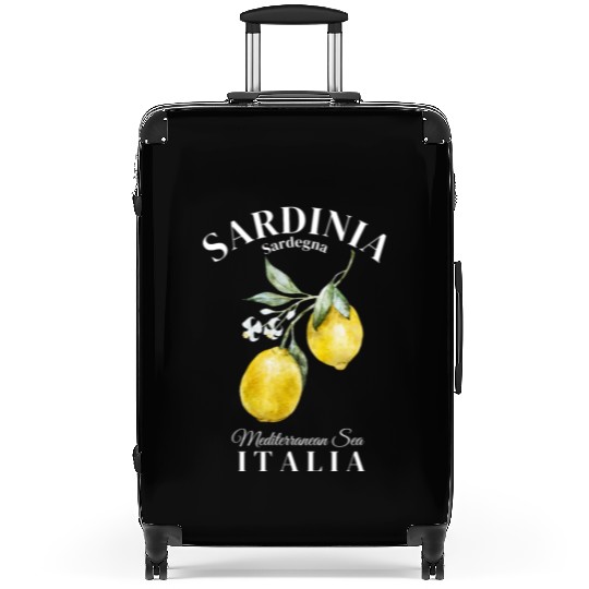 Sardinia Island Sargenda Italia Lemon design Suitcases
