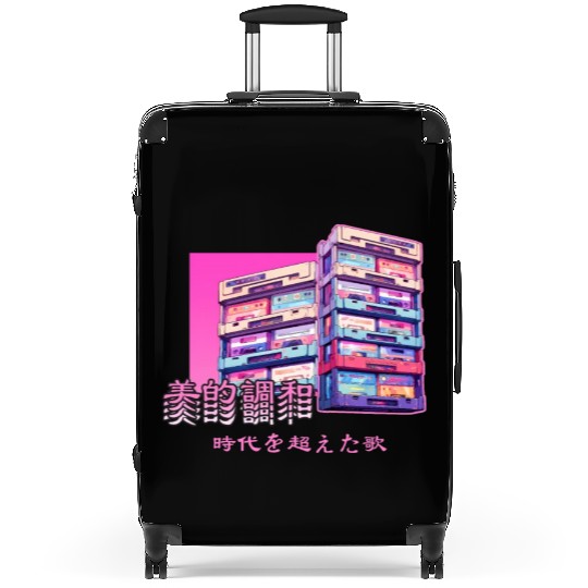 Retro Old Cassette Tapes Japanese Y2K Aesthetic Va Suitcases