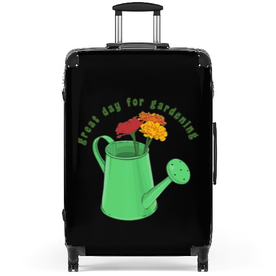 Vintage Great Day For Gardening Suitcases