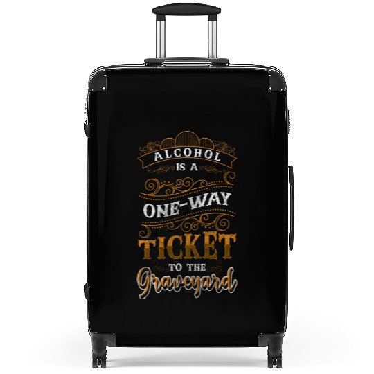 Beer Healthy Sanity New Start Suitcases