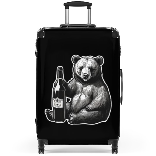 grizzly bear Suitcases