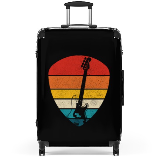 Guitar Player Gift Vintage Guitarist Suitcases