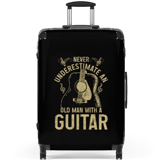 Guitar Player Gift Vintage Guitarist Suitcases