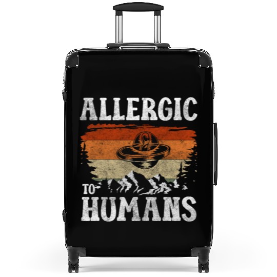 Aliens Area 51 Earth Astronaut Suitcases