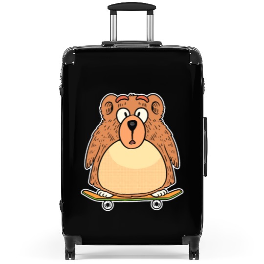 Skater Bear Skateboard Enthusiast Gift Suitcases