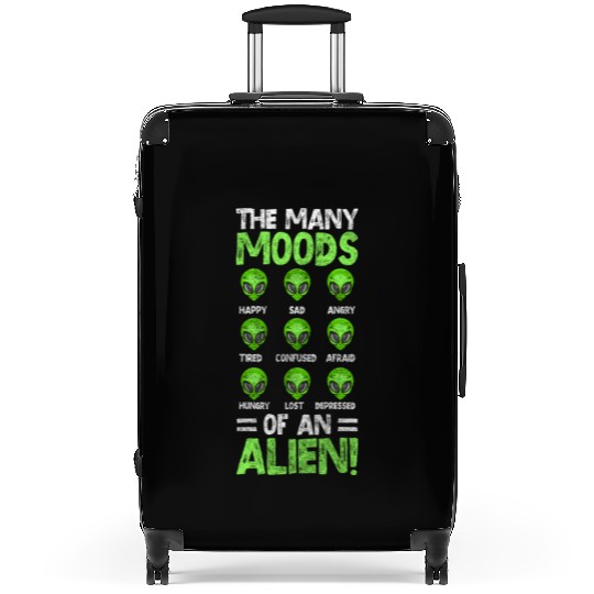 Alien Space Earthling Mars Suitcases