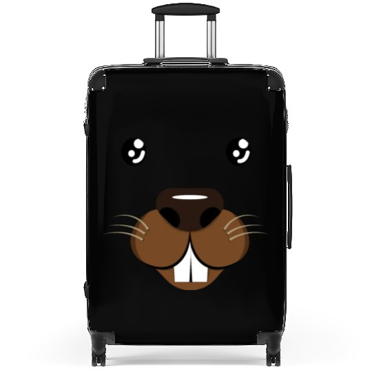 Groundhog Face Rodent Groundhog Day Suitcases