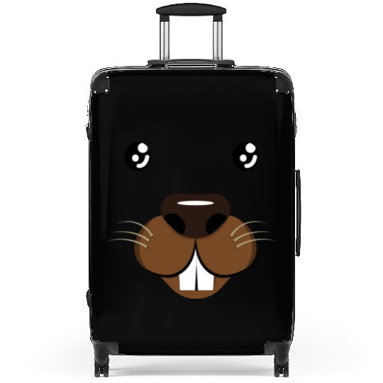 Groundhog Face Rodent Groundhog Day Suitcases