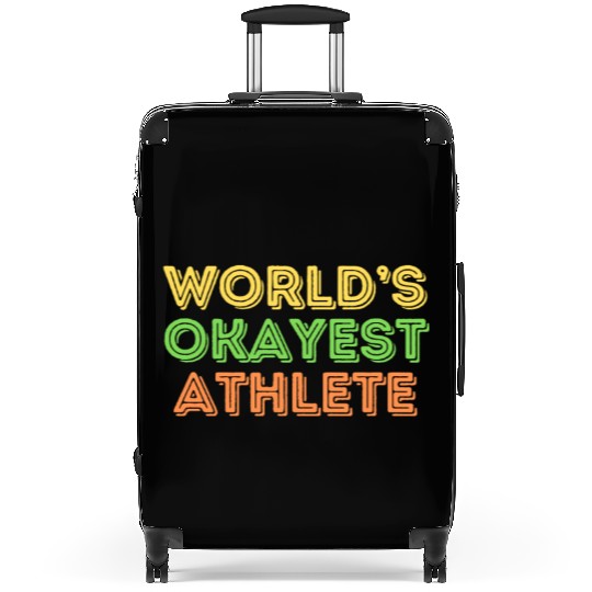 Okayest Athlete Workout Gym Sports Joke Suitcases