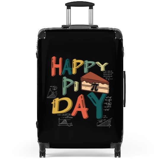 Pi Symbol Math Equations Happy Pi Day Retro Suitcases