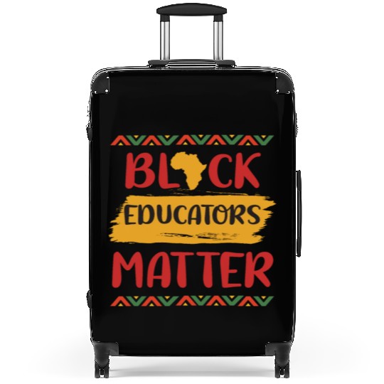 Black Educators Matter African History Teacher Men Suitcases