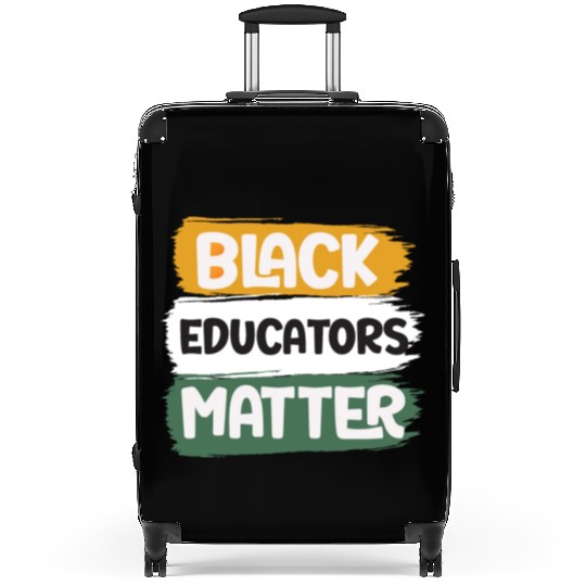 Black Educators Matter African History Teacher Men Suitcases
