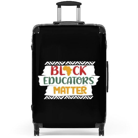 Black Educators Matter African History Teacher Men Suitcases