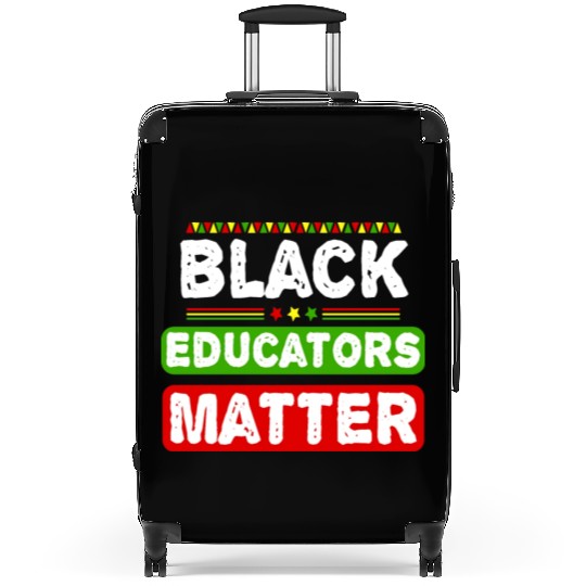 Black Educators Matter African History Teacher Men Suitcases